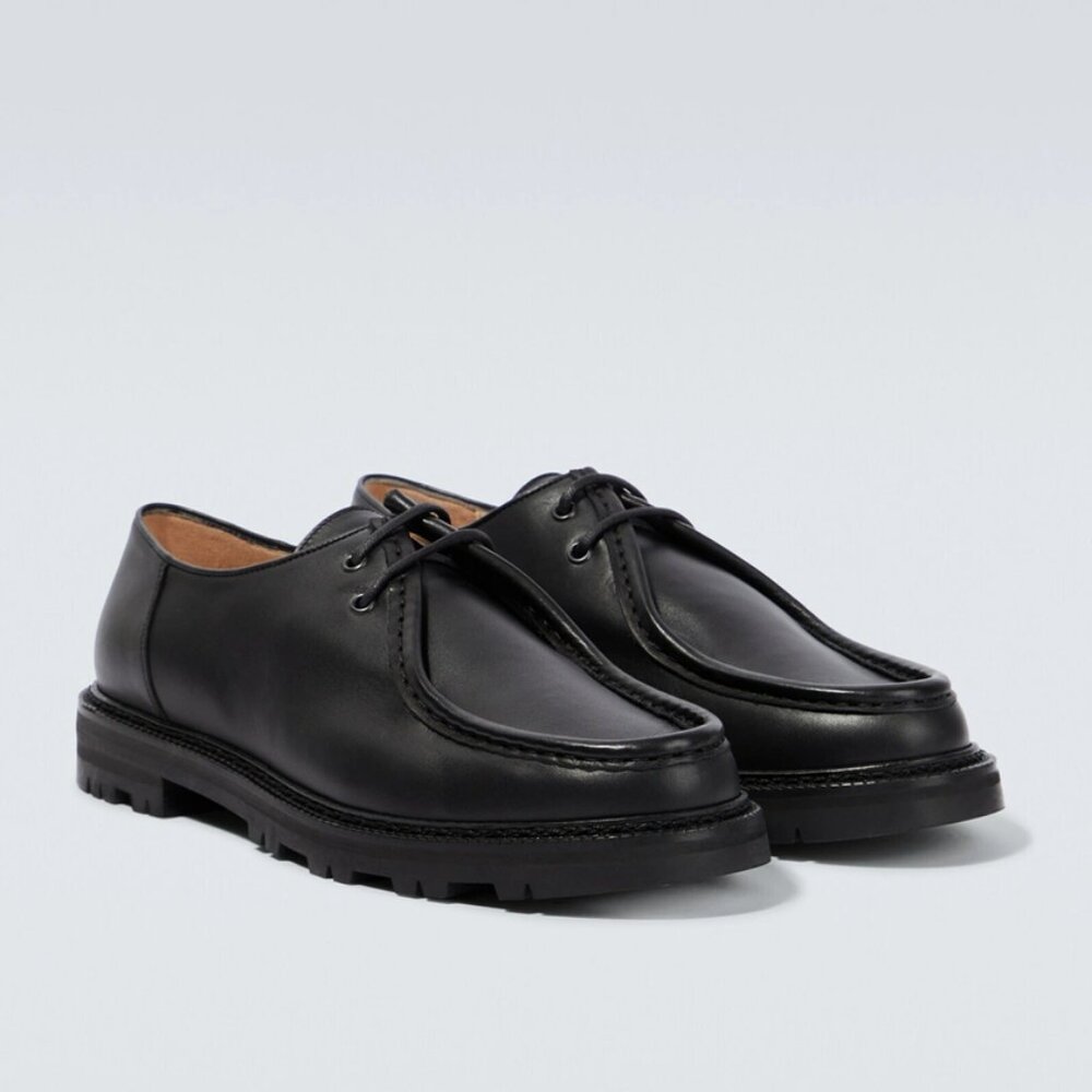 BODE University Leather Derby Loafers in Black 41 8